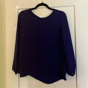 Vintage 💯 Silk Plum Purple Blouse